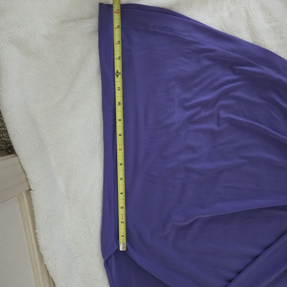 Lane Bryant Purple Jumpsuit with V-Neck and Defined Waist - Picture 7 of 13